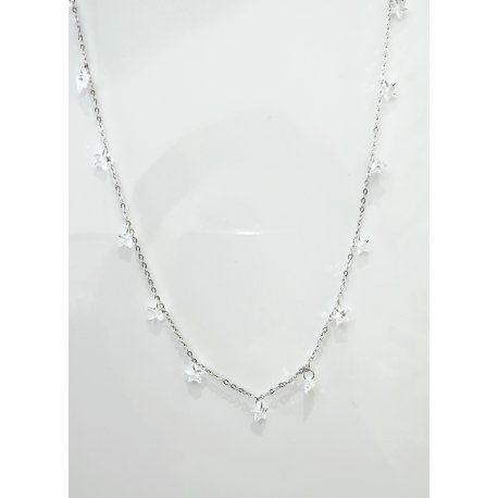 Collana Donna In Argento Con Stelle