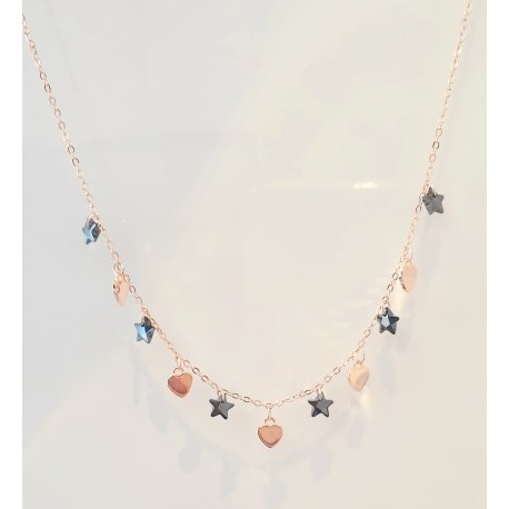 Collana Donna In Argento Rosato