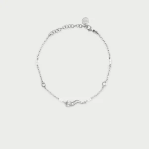 Bracciale cornetto portafortuna Rue Des Mille in argento