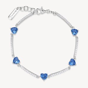 Bracciale Donna Fancy in argento con cuori