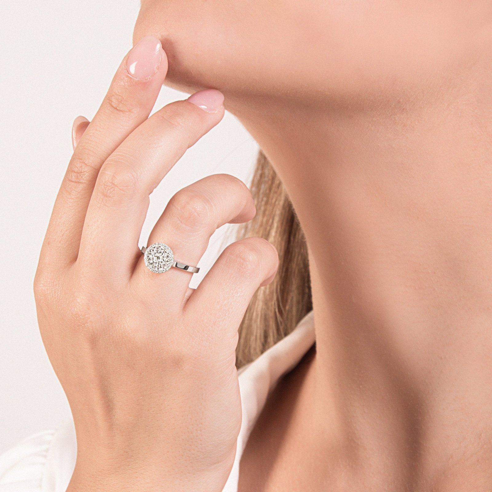 Anello Donna Mirco Visconti oro bianco e brillanti - immagine 2
