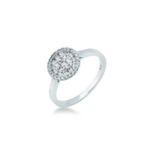 Anello Donna Mirco Visconti oro bianco e brillanti