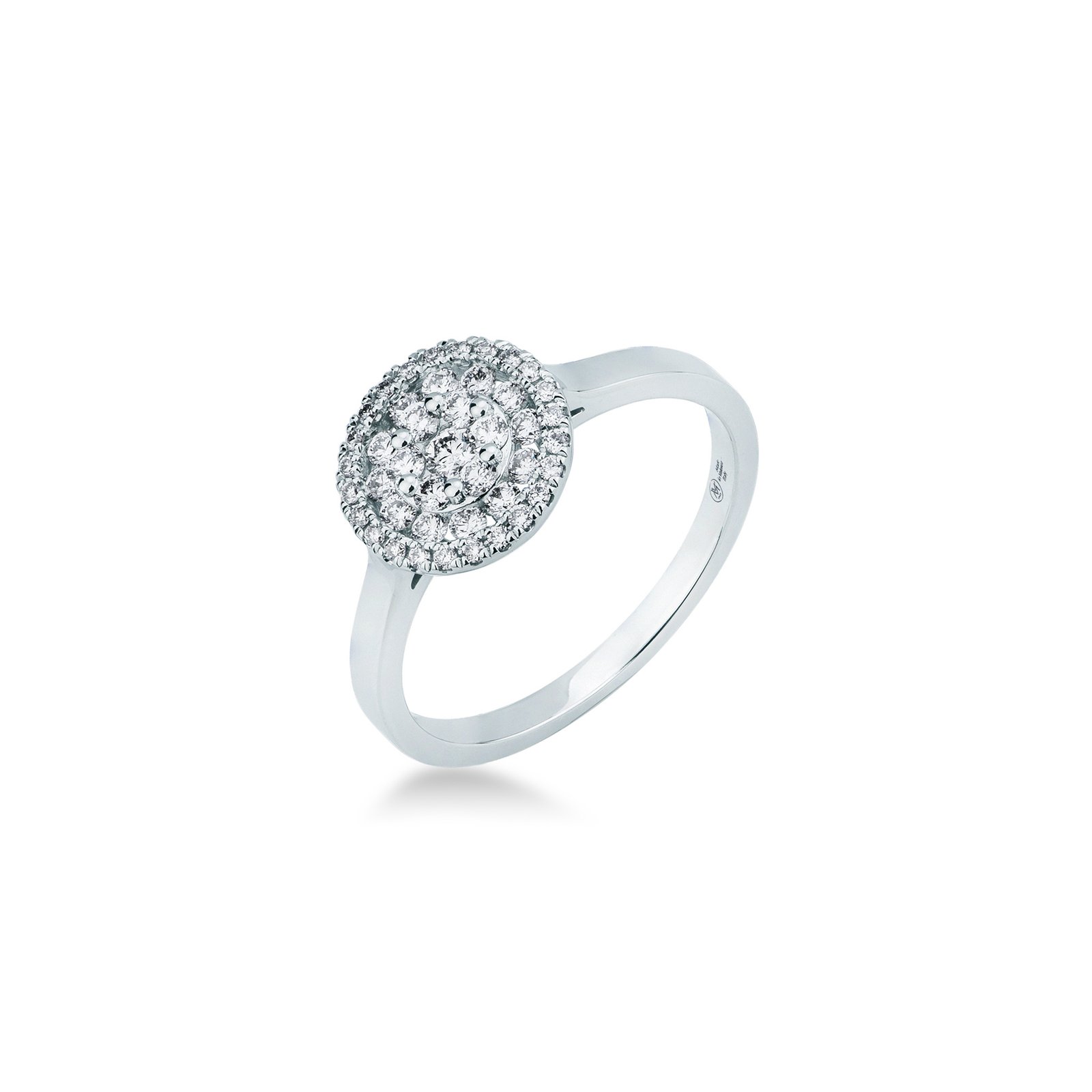 Anello Donna Mirco Visconti oro bianco e brillanti