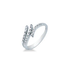 Anello Donna Mirco Visconti oro bianco e Brillanti